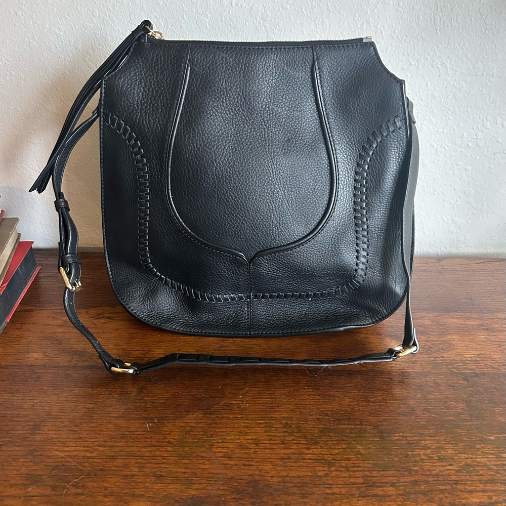 Botkier New York Black Leather Shoulder Bag Minimalist Classy Chic Old Money